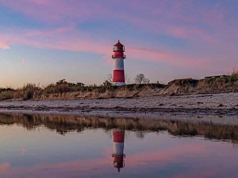 Leuchtturm Falshöft im Winter