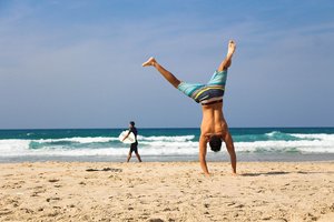 Spaß am Strand in Gelting