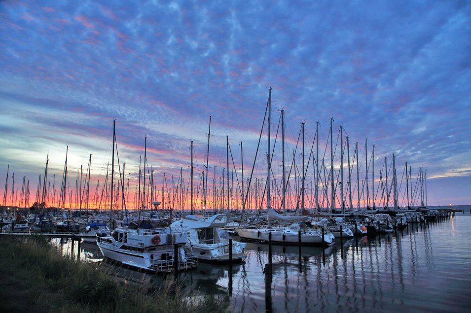 Sonnenuntergang, Gelting Mole