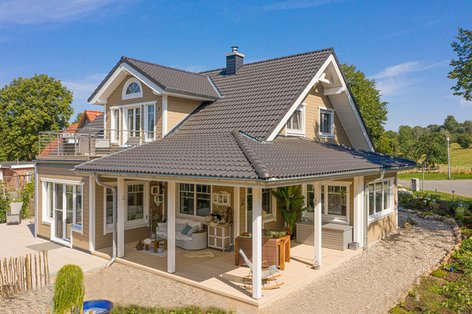 Außenansicht Ferienhaus Ostsee