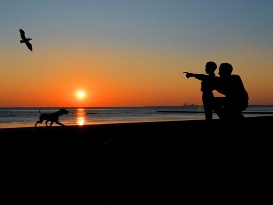 Abend am Strand an der Geltinger Bucht