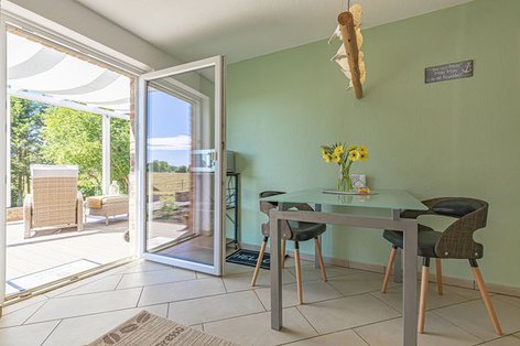 Essecke Küche Ferienhaus Ostsee