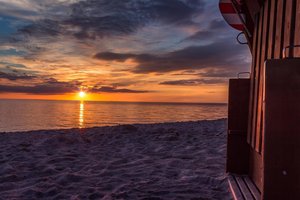 Traumhafter Sonnenuntergang in Wackerballig