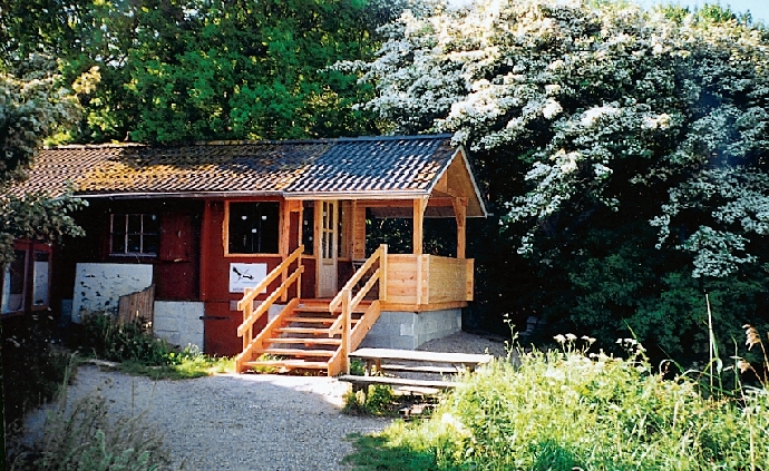 Hütte im Naturschutzgebiet